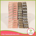 Fashion design most popular china wholesale cheap striped satin ribbon